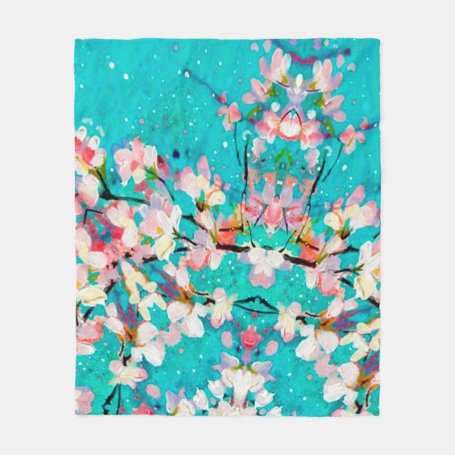 Abstract pattern colorful background fleece blanket (Front)