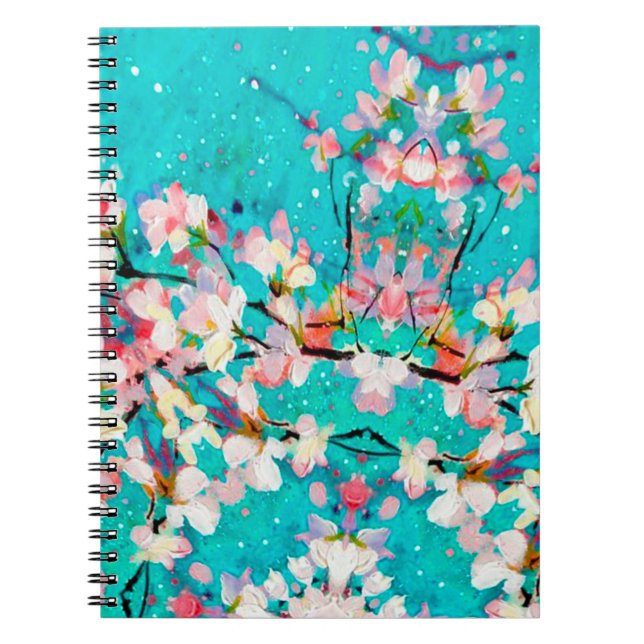 Abstract pattern colorful background notebook (Front)