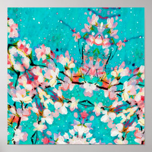 Abstract pattern colorful background poster