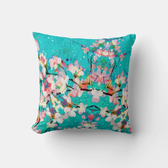 Abstract pattern colorful background throw pillow (Front)
