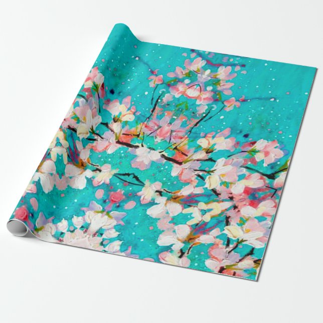 Abstract pattern colorful background wrapping paper (Unrolled)