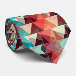 Abstract pattern Colorful Triangle shapes Neck Tie