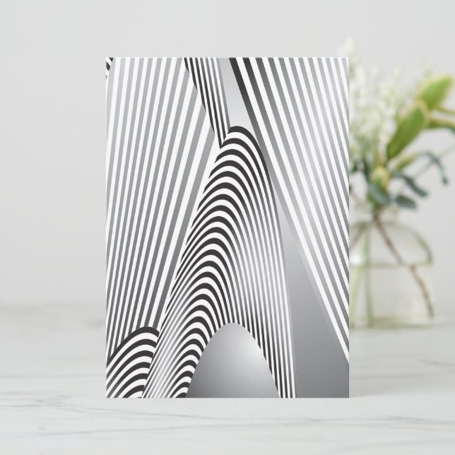 Abstract Pattern Creation 3 Thank You Card (Standing Front)
