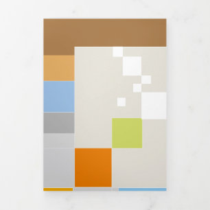 Abstract Pattern Creation Tri-Fold Holiday Card