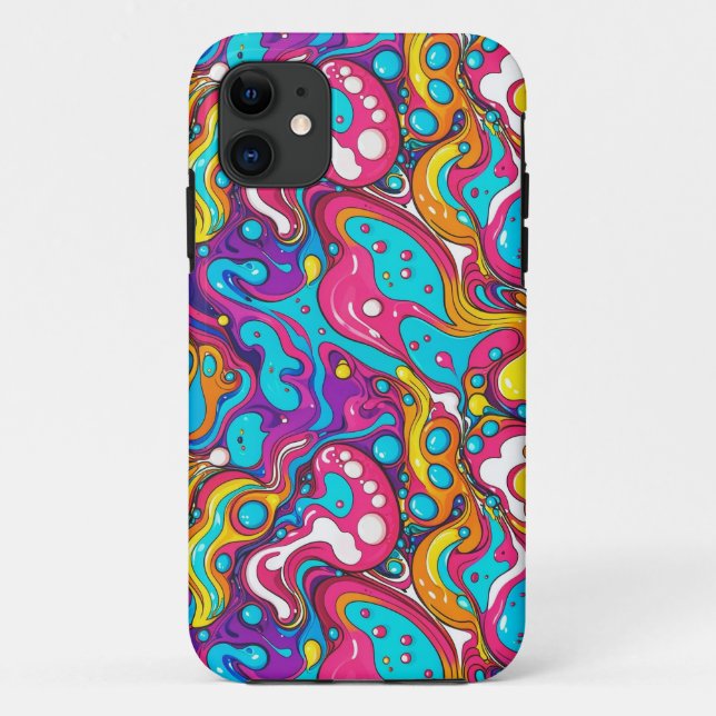 Abstract pattern design 1202 - iPhone Case (Back)