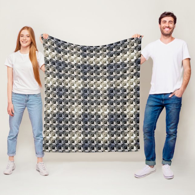 Abstract pattern design 1218 - Fleece Blanket (In Situ)