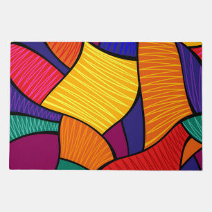 Abstract pattern doormat
