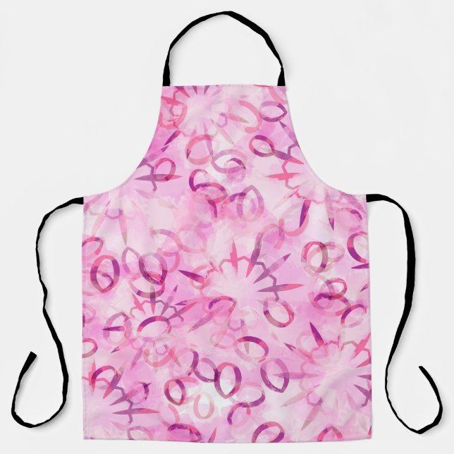 Abstract pattern ethnic design. Watercolor backgro Apron (Front)