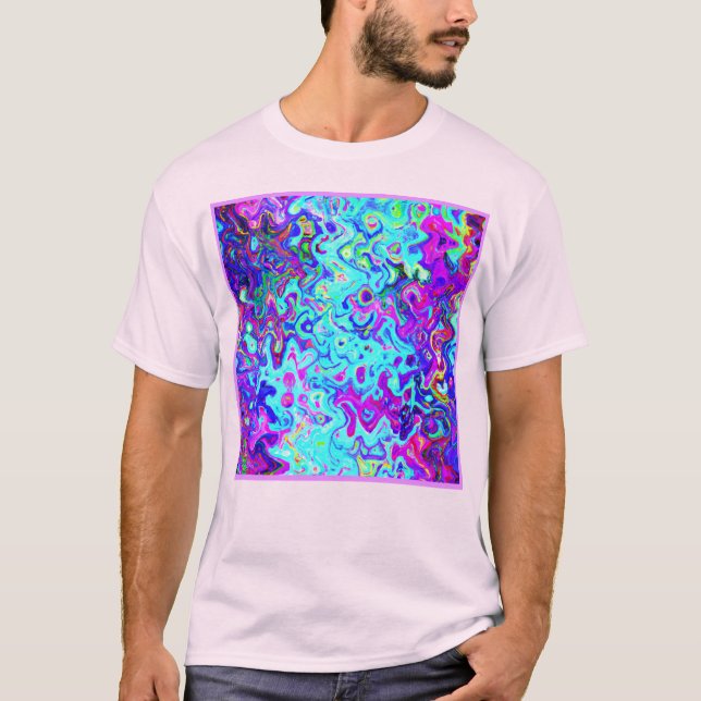 Abstract Pattern Expressive Vibrant Design T-Shirt (Front)
