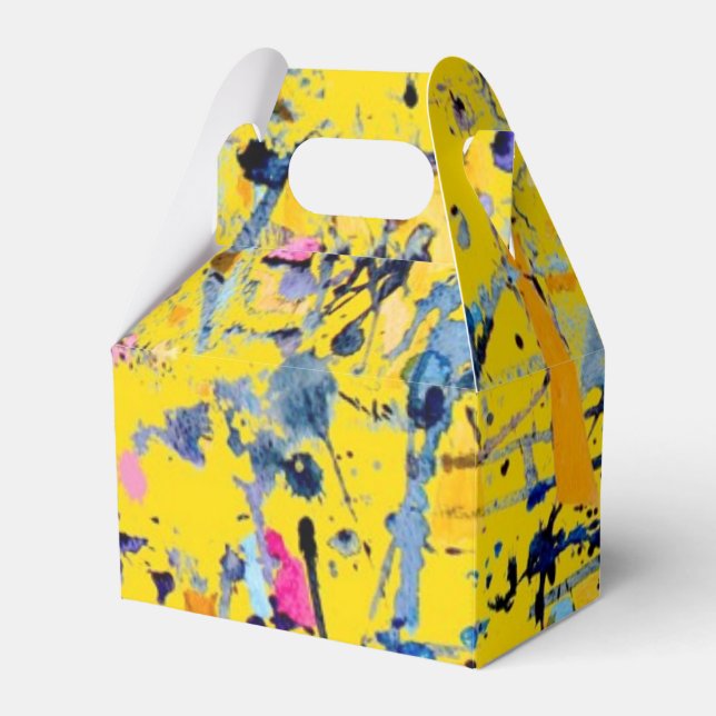 Abstract pattern favor boxes (Front Side)