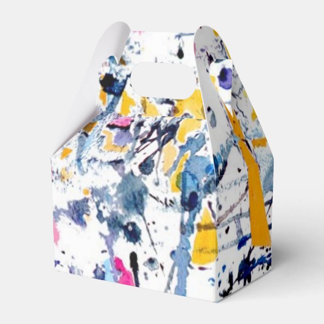 Abstract pattern favor boxes (Front Side)