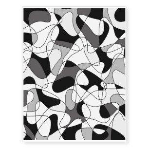 Abstract pattern - gray and white. temporary tattoos