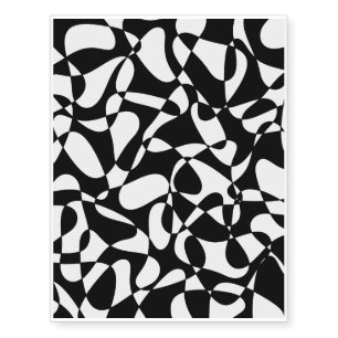 Abstract pattern - gray. temporary tattoos
