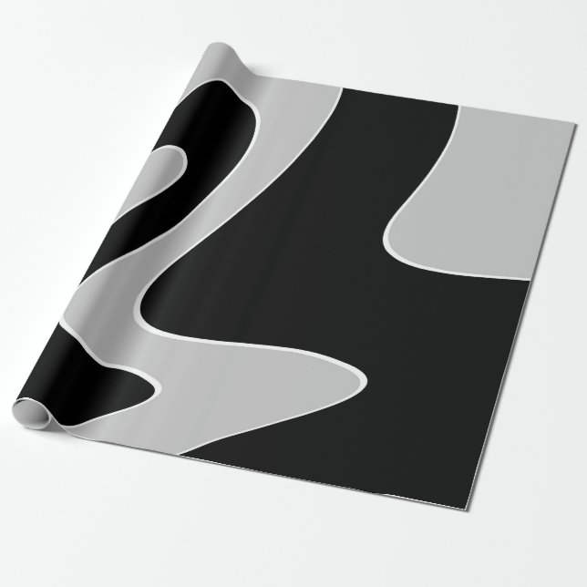 Abstract pattern - gray wrapping paper (Unrolled)