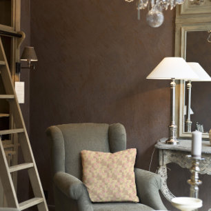 Abstract pattern grey pink beige throw pillow