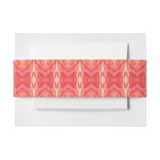 ABSTRACT PATTERN HOT PINK Invitation Belly Band