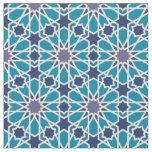 Abstract Pattern In Blue And Grey Fabric