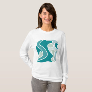 Abstract pattern in blue shades T-Shirt