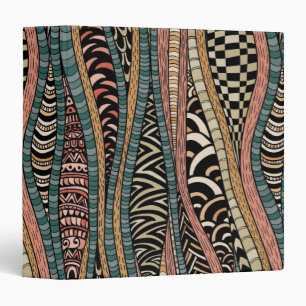 Abstract pattern in ethnic style binder