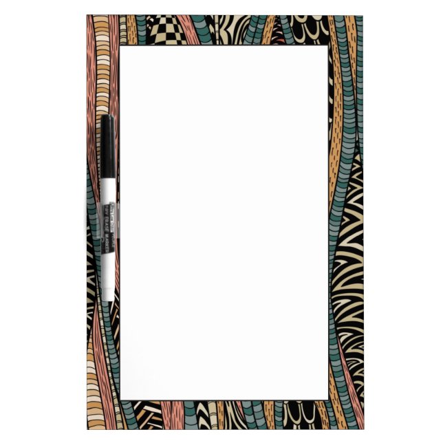 Abstract pattern in ethnic style Dry-Erase board (Front)