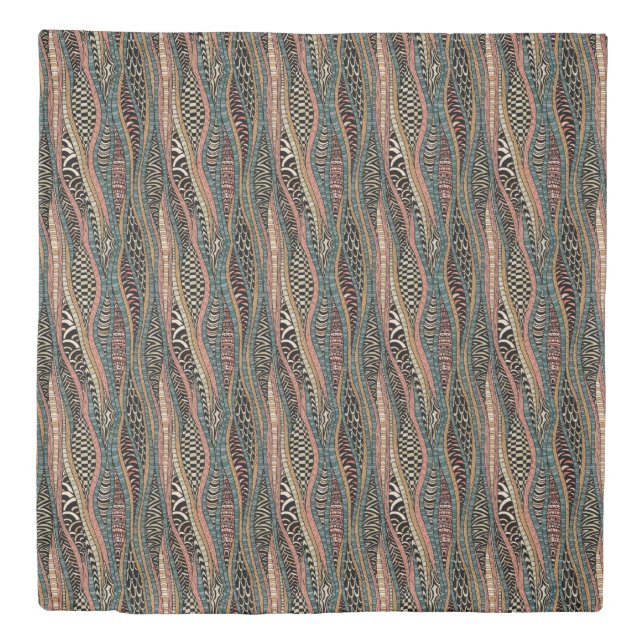 Abstract pattern in ethnic style duvet cover (Front)