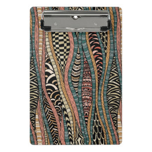 Abstract pattern in ethnic style mini clipboard