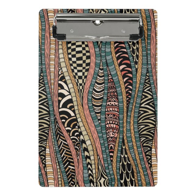Abstract pattern in ethnic style mini clipboard (Front)