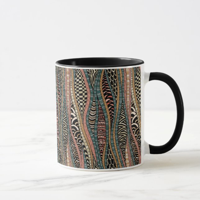 Abstract pattern in ethnic style mug (Right)