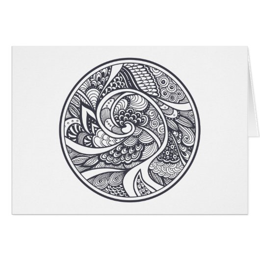 Abstract Pattern In Zen-Doodle Style (Front Horizontal)