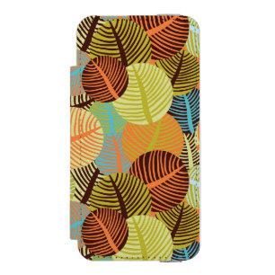 Abstract pattern iPhone SE/5/5s wallet case