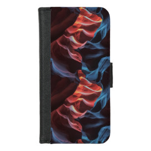 Abstract pattern inspired by Antelope Canyon iPhone 8/7 Wallet Case