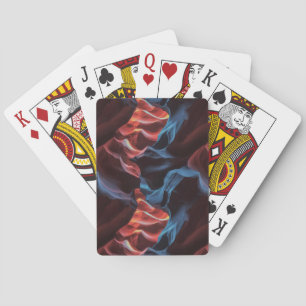 Abstract pattern inspired by Antelope Canyon Poker Cards