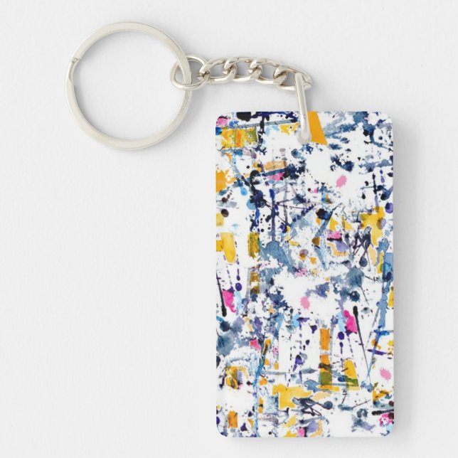 Abstract pattern keychain (Front)