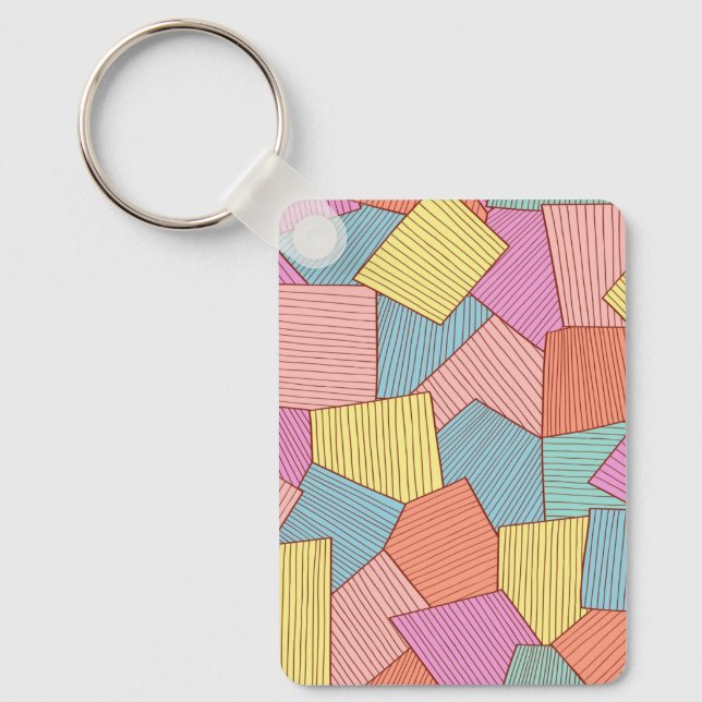 Abstract pattern keychain (Front)