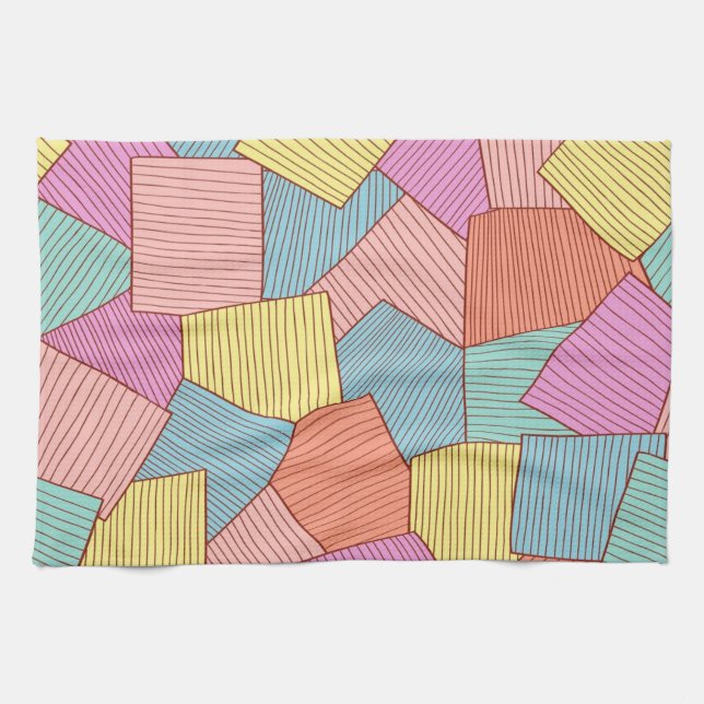 Abstract pattern kitchen towel (Horizontal)