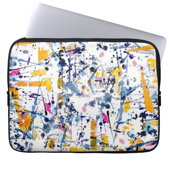 Abstract pattern laptop sleeve (Front)