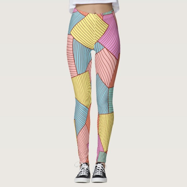 Abstract pattern leggings (Front)