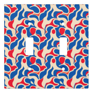 Abstract pattern light switch cover
