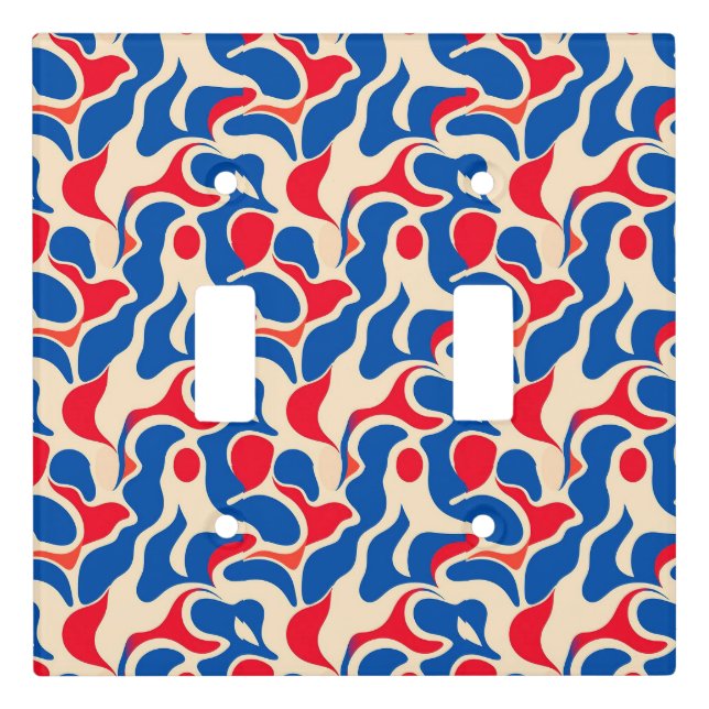 Abstract pattern light switch cover (Front)