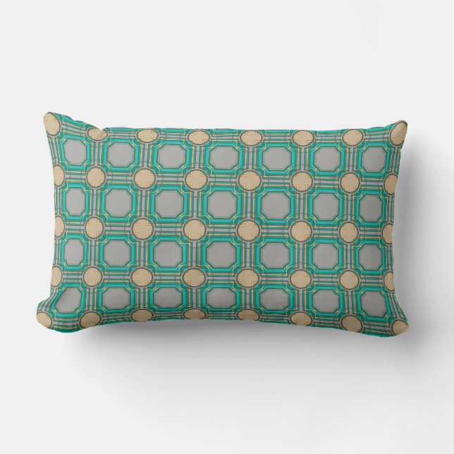 abstract pattern lumbar pillow (Front)