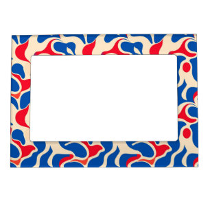Abstract pattern magnetic frame