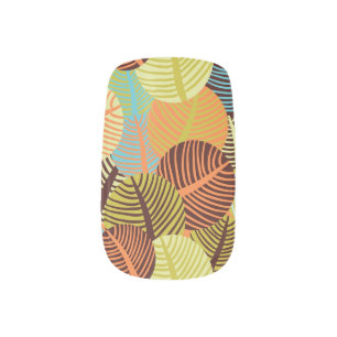 Abstract pattern minx nail wraps