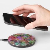 Abstract Pattern Misty Swirls of Pretty Colors Wireless Charger (Hand)