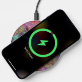 Abstract Pattern Misty Swirls of Pretty Colors Wireless Charger (Phone)