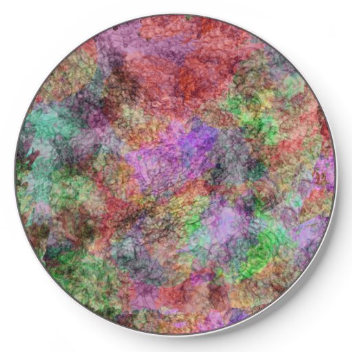 Abstract Pattern Misty Swirls of Pretty Colors Wireless Charger