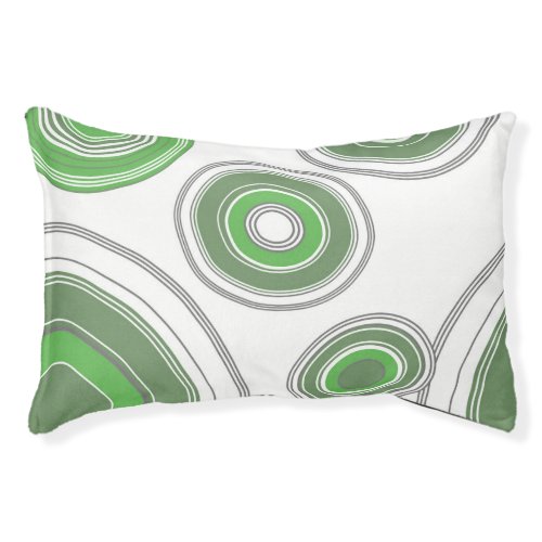 Abstract pattern modern design tree rings pet bed