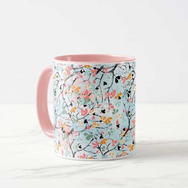 Abstract pattern mug (Front Left)