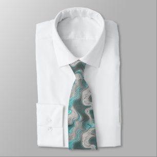 abstract pattern neck tie