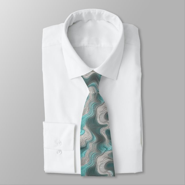 abstract pattern  neck tie (Tied)