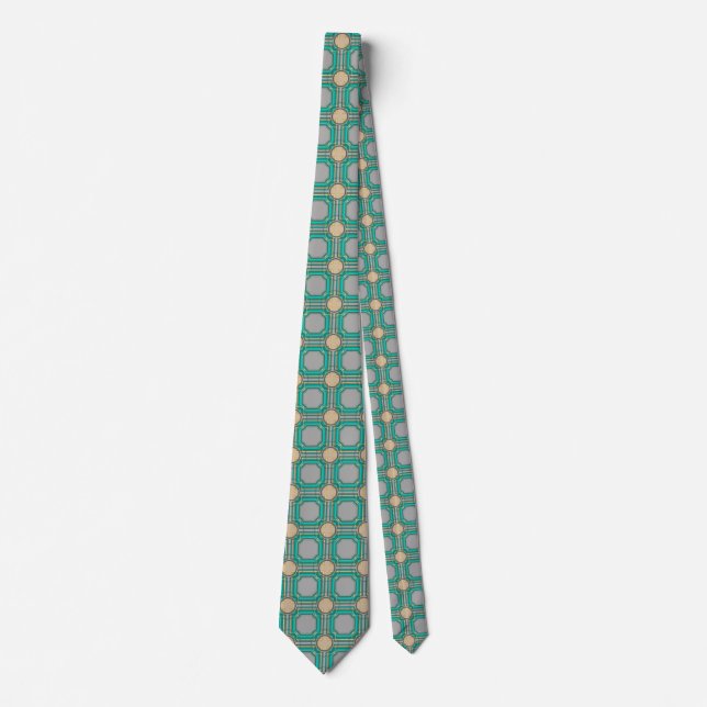 abstract pattern neck tie (Front)